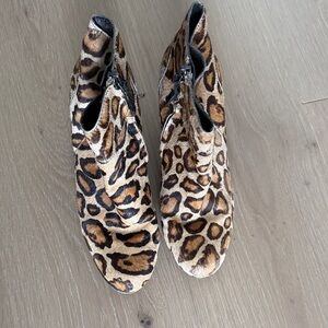 Leopard Print Ankle Boots